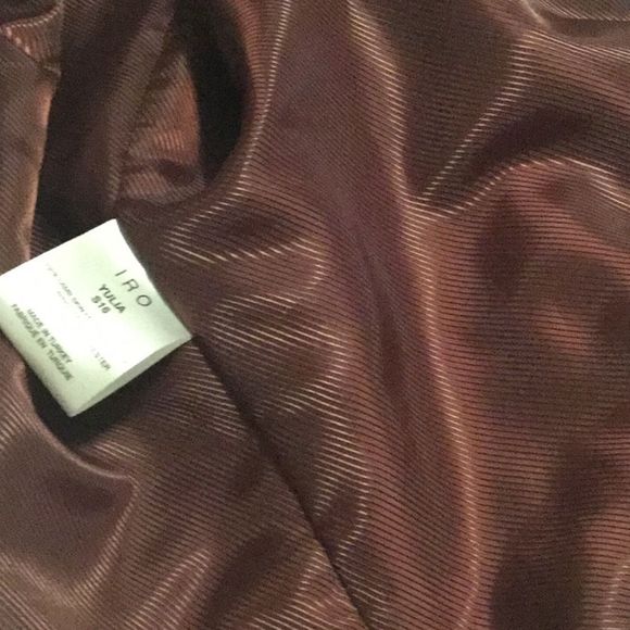 IRO White and Black Yulia Leather Jacket in Ecru - Picture 15 of 16